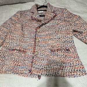 Draper’s  & Damon’s PM Multicolor Tweed Women's Jacket